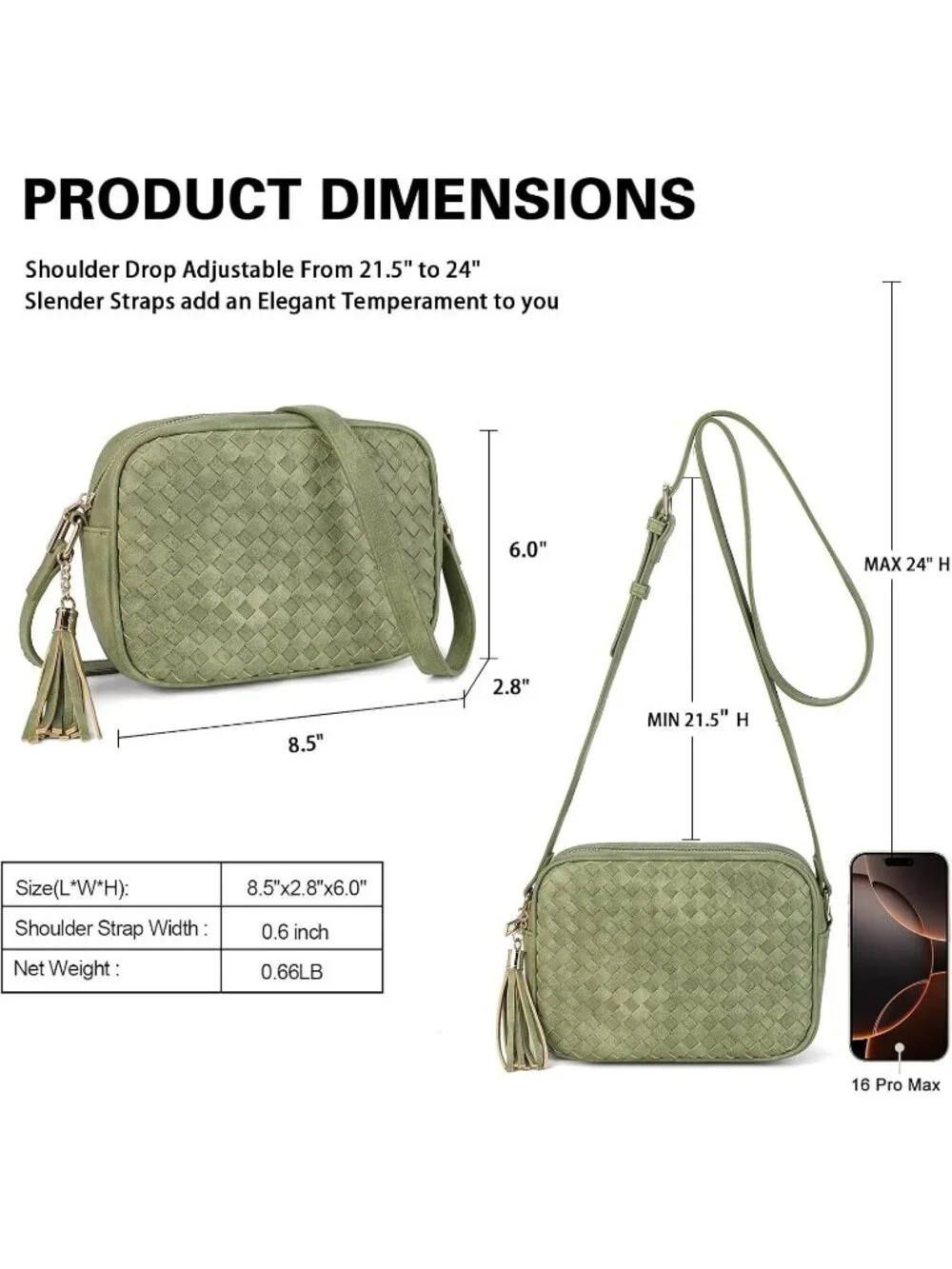 Women's Turquoise Woven Small Boho Purse Vegan Zipper Leather Crossbody Bag